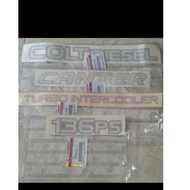 4 logo stickers Colt diesel 136ps canter Turbo Intercooler