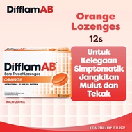 DifflamAB  Orange Lozenge (12'S) │World Cup Essentials  [EXP 09/2026]
