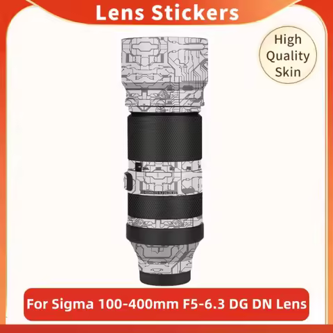 For Sigma 100-400mm f5-6.3 DG DN OS For Sony Mount Camera Lens Sticker Coat Wrap Protective Film Pro