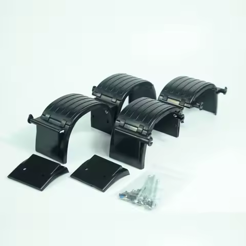 Double-axle Fenders Mudguard for Tamiya 1/14 RC Truck Tractor Scania MAN Benz Volvo Wheel Protect Gu