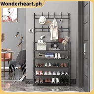 ‖ H storage ‖❉№℗ COD 5-Tier Floor Coat Rack Shoe Integrated Hat Bedroom Room Hanger