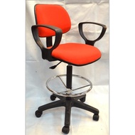 High Drafting chair with armrest, Seat height 59 to 85cm