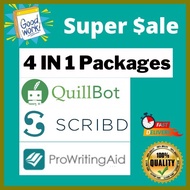 ∝ ♂ ➸ QuillBot + GRamm Pre Account + Scribd + ProWritingAid