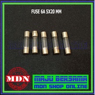 Fuse 6A 250v - Fuse 6A 250v 5x20 mm