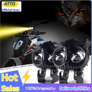 ATTO Motorcycle Mini Dsk Mdl Driving Light White Yellow High Low Beam 6500K IPX66 Waterproof