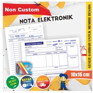 ReadyBanyakk77- Nota Toko Elektronik, Listrik & Servis Elektronik 2 ply Rangkap