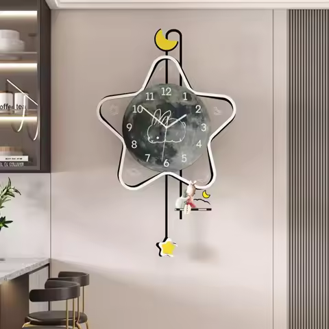 Digital Modern Wall Clock Large Fashion Minimalist Restaurant Wall Watch Nordic Aesthetic Luxury Rel
