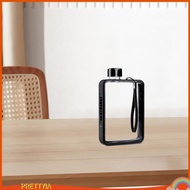 [PrettyiaSG] Reusable Flat Plastic Water Bottle, Special Book Shape Design Plastic Memo Flat Portabl