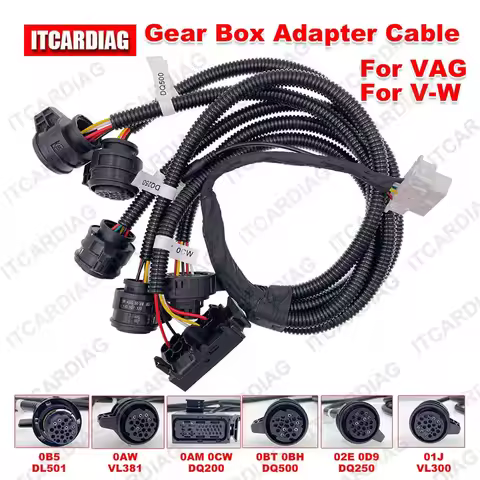 Gear Box Adapter Cables For VAG For V-W OBD2 Converter Cable For DQ250 DQ200 VL381 VL300 DQ500 DL501