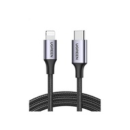UGREEN USB-C Lightning Cable PD Support MFi Certified Fast Charging Lightning Cable High Durability Nylon Weave iPhone 14 / 14 Plus / 14pro / 14
