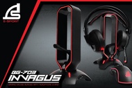 ขาตั้ง SIGNO E-Sport BG-703 INVAGUS Gaming Mouse Bungee with Headphone Stand ขาตั้งหูฟัง + เมาส์บันจี้