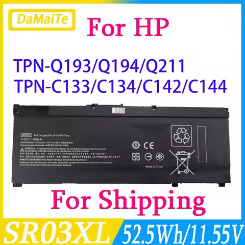 SR04XL SR03XL Battery for HP Omen 15-CE0XX 15-DC0XX Series 15-CE015DX 15-DC0003LA 15-DC0051NR Pavili