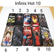 Case Soft Hitam Infinix Hot 10 Superhero SoftCase Infinix Hot10 Black