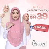QUEEN EXCLUSIVE BY IMMORA HIJAB - TUDUNG SARUNG MODEN