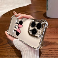 For Vivo Y36 Y36i Y38 Y50 Y55 Y55s Y75 Y77 Y77e Y77t Y78 Y78+ Soft Plated Edge Cute Minnie Deisgn Ph