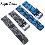 24mm Camouflage Silicone Watch Strap for Suunto 7 Watch Band for Suunto 9/Baro Watch Spartan Sport band Traverse,D5 Army Bands
