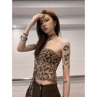 Leopard Print Top Leopard Print Vest Leopard Print Sling Polka Dot Top Design Top Leopard Print Wome