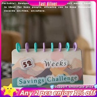 Money Saving Binder 52 Week Binder Saving Challenge Reusable Cash Planner Envelope Fun Money-Saving 