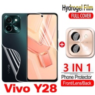 ฟิล์มป้องกันเลนส์กล้อง2024แบบ3-In-1 Vivo Y28ฟิล์มสำหรับ Vivo Vivo Y28 Y28S VivoY28 28 Y Y28 4G 5G ฟิ