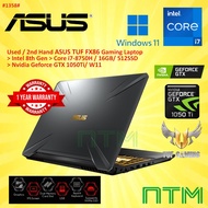 #1358 *Used / Second Hand / Recon Asus TUF GAMING LAPTOP FX86F 8TH I7-8750H 16GB 512SSD GTX1050Ti W1