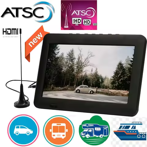 8 Inch LEADSTAR Rechargeable Digital Mini Television Portable TV With DVB-T2 ISDB-T ATSC-T Tuner Dec