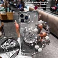 Sparkling Bracket Case For Realme C11 C15 C17 C20 C30 C30S C31 C33 C35 C53 C55 Phone Case Soft Anti 