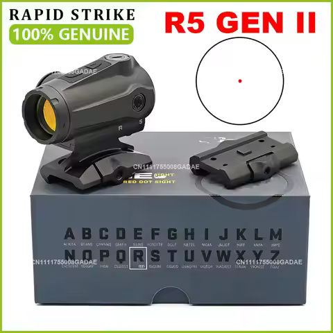 【GENUINE】R5 GEN II 1x20MM Compact Red Dot Sight 2 MOA Reflex Rifle Optic Sight Scope with High&Low P
