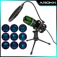 SG丨USB Gaming Mic Condenser Microphone Mic For Pc Computer Microphone Noise Reduction Streaming Mic