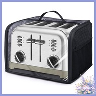 {new}Toaster Cover for 4 Slice Wide Slot,Full Open Dust Covers for Kitchen Appliances