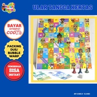 Paper snake and ladder toy