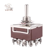 AC 380V 10A ON/OFF/ON 3 Positions 12 Pin Latching Toggle Switch 4PDT