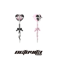 Octo Vita Pure Love War God Series ย้อม Yin Yang สีจี้ต่างหูสําหรับผู้หญิงหวาน Cool เผ็ดตัวแทนดวงจัน