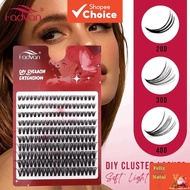 DIY 80D D Curl Eyelash Clusters 8-16mm Mixed Length for Thick Volume Home Extensions Eyelash Extensi