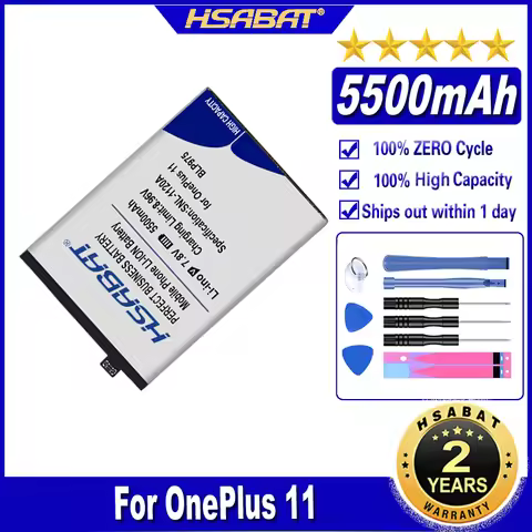 HSABAT BLP975 5500mAh Battery for ONEPLUS 11 Batteries