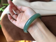 極品且末藍•天空藍 淺藍色的愛和田玉正裝特色手鐲圈口58.8