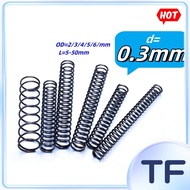 Compression Spring na Yari sa Spring Steel d0.3mm * OD2-6mm [TF-FC-1]