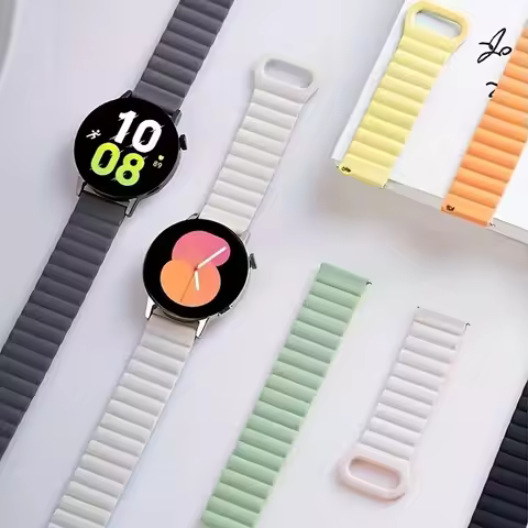 Silicone Magnetic Loop For Amazfit GTS 4/2/Mini/2e/GTR 3 pro/GTR4/3/stratos belt 20mm 22mm watch str