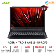 ACER NITRO 5 AN515-45-R0F9 NOTEBOOK (โน๊ตบุ๊ค) AMD RYZEN 7 5800H/RTX3070/16GB/512GB/FHD IPS 144Hz WINDOWS 10