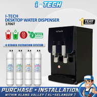 [FREE INSTALL] I-TECH Hot & Ambient Tabletop Water Dispenser Model 1706T - 4 Stages Antibacterial Fi