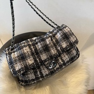 香奈兒 CHANEL 仿編織布面肩背包 +內袋
