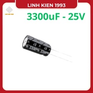 2 Capacitors 3300uF 25V capacitor 3300uf25v