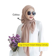 3P9U9- Malaysian Square Hijab, Instant Square Hijab