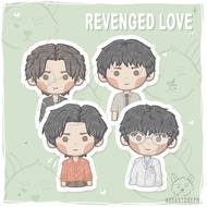 REVENGED LOVE CDrama Cute Sticker Art Print Fanart | Assastoreph