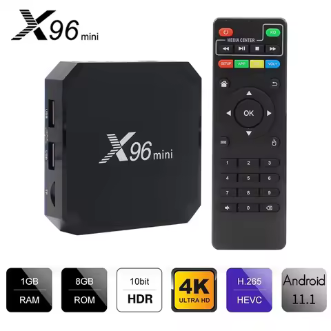 Original X96 mini Android 11.0 Smart TV Box Quad Core 2GB 16GB WiFi Media Player X96mini Set top box