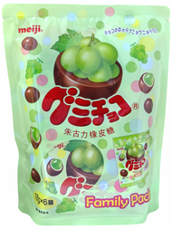明治 - 家庭裝青提朱古力橡皮糖 18g*6袋(0608)