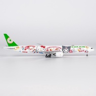 Ready Stock NG Brand 1: 400 EVA Air Painted B777-300ER B-16722 Airplane Model Out of Print Car Model