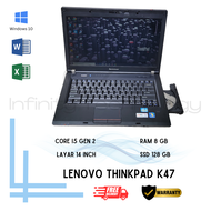 LAPTOP LENOVO THINKPAD X200 X201I X240 X270 T400 T410 T440 CORE 2 DUO CORE i3 i5 i7 SSD 128  256 GB