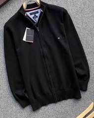 香港直邮 3色选 Tommy Hilfiger 刺绣logo 拉链针织外套 男装高CP值上衣