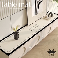 Home Long Leather TV Cabinet Tablecloth Waterproof and Oil Proof Side Cabinet Shoe Cabinet Table Pad Simple Table Mat