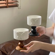 French Three-Dimensional Butterfly Goblet Dessert Cup Coffee Cup Scented Candle Cup Wooden Goblet Ce